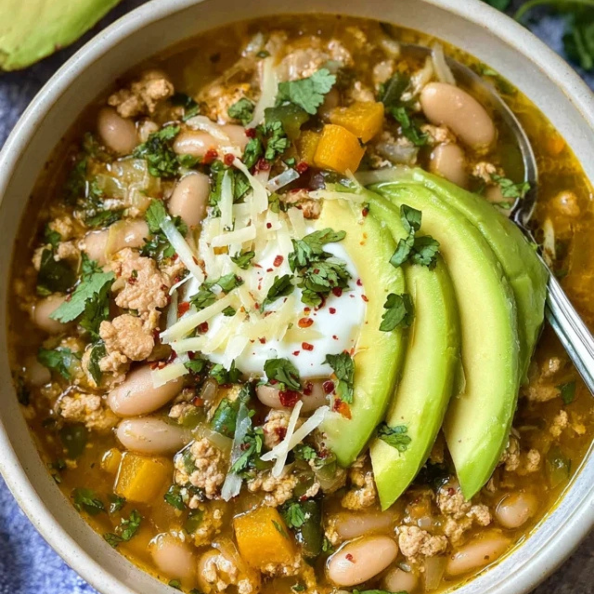 White Bean Turkey Chili Verde
