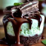 Andes Mint Mini Cheesecakes