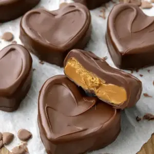 Chocolate Peanut Butter Valentine’s Heart
