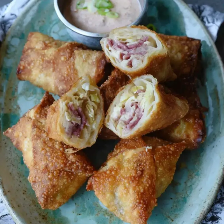 Crispy Reuben Eggrolls