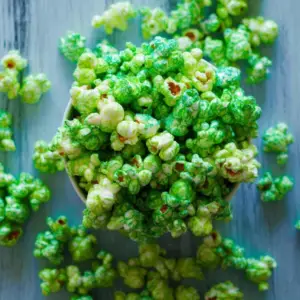 Green Colored Popcorn
