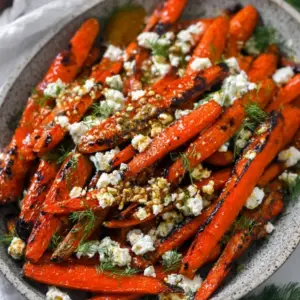 Honey Roasted Carrots with Feta & Dill