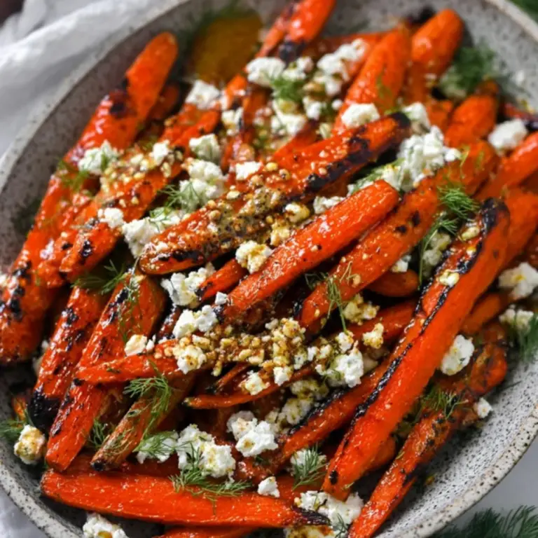 Honey Roasted Carrots with Feta & Dill