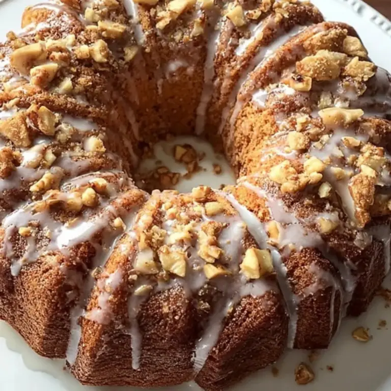 Irish Whiskey Apple Cake