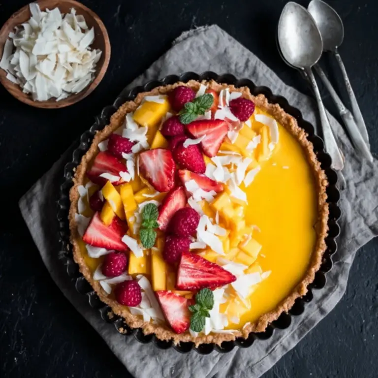 Mango Curd Tart
