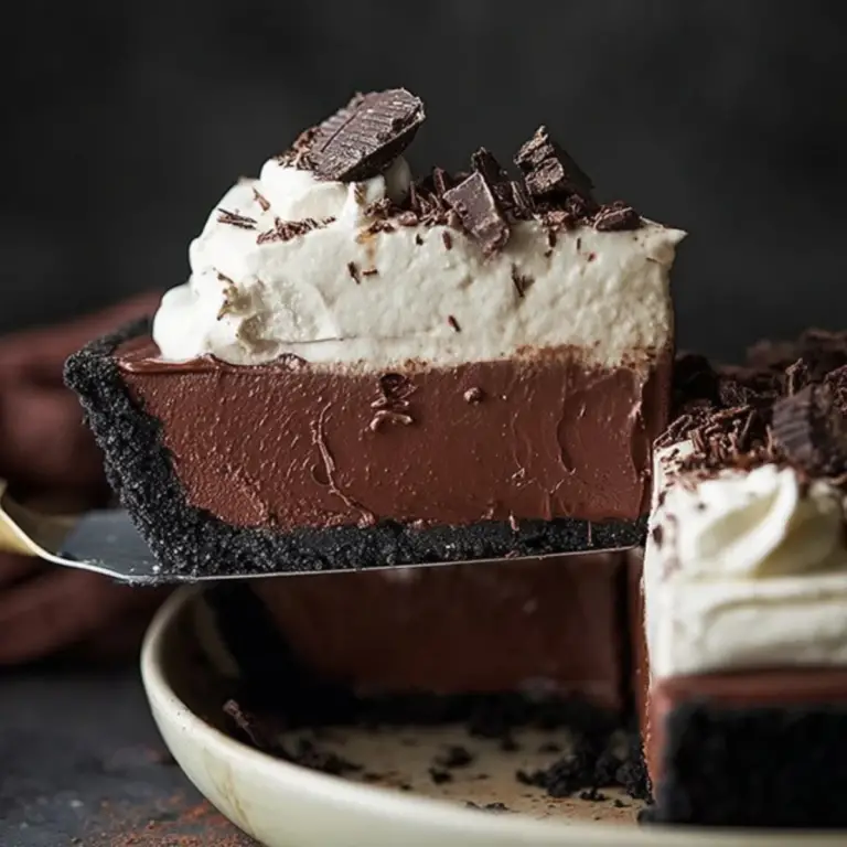 No Bake Baileys Chocolate Pie