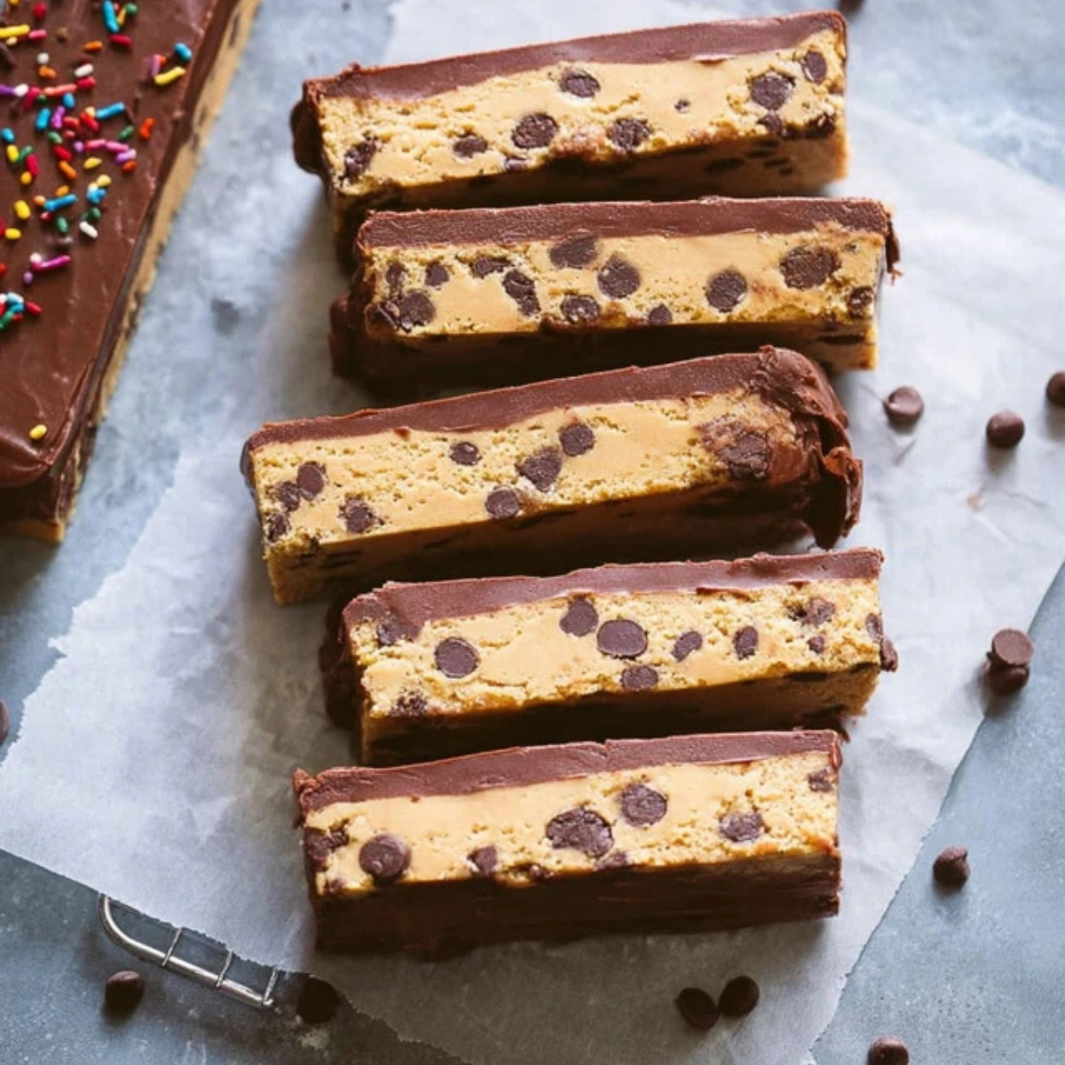 No Bake Cookie Dough Bars