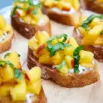 Peach Bruschetta