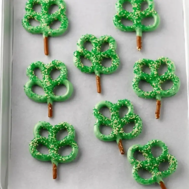 Pretzel Shamrocks