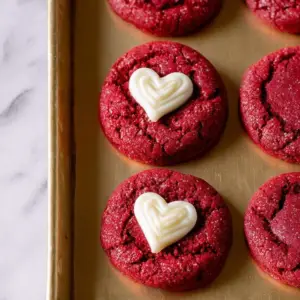 Red Velvet Sugar Cookies
