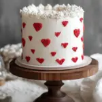 Red and White Valentine’s Day Cake