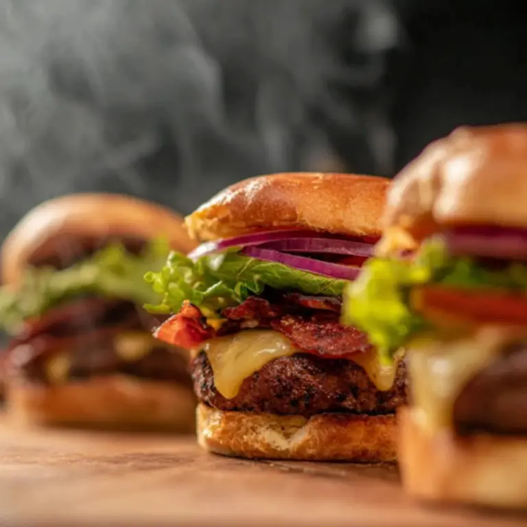 Smoked Hamburgers