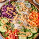 Spring Roll Salad with Peanut Sauce