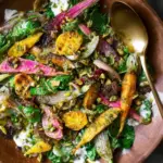 Spring Root Vegetable Salad with Pistachio Vinaigrette