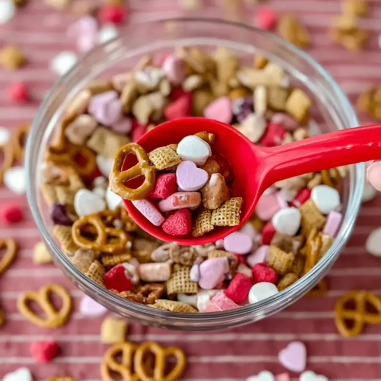 Valentine Sweet and Salty Snack Mix