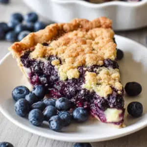 Blueberry Custard Pie