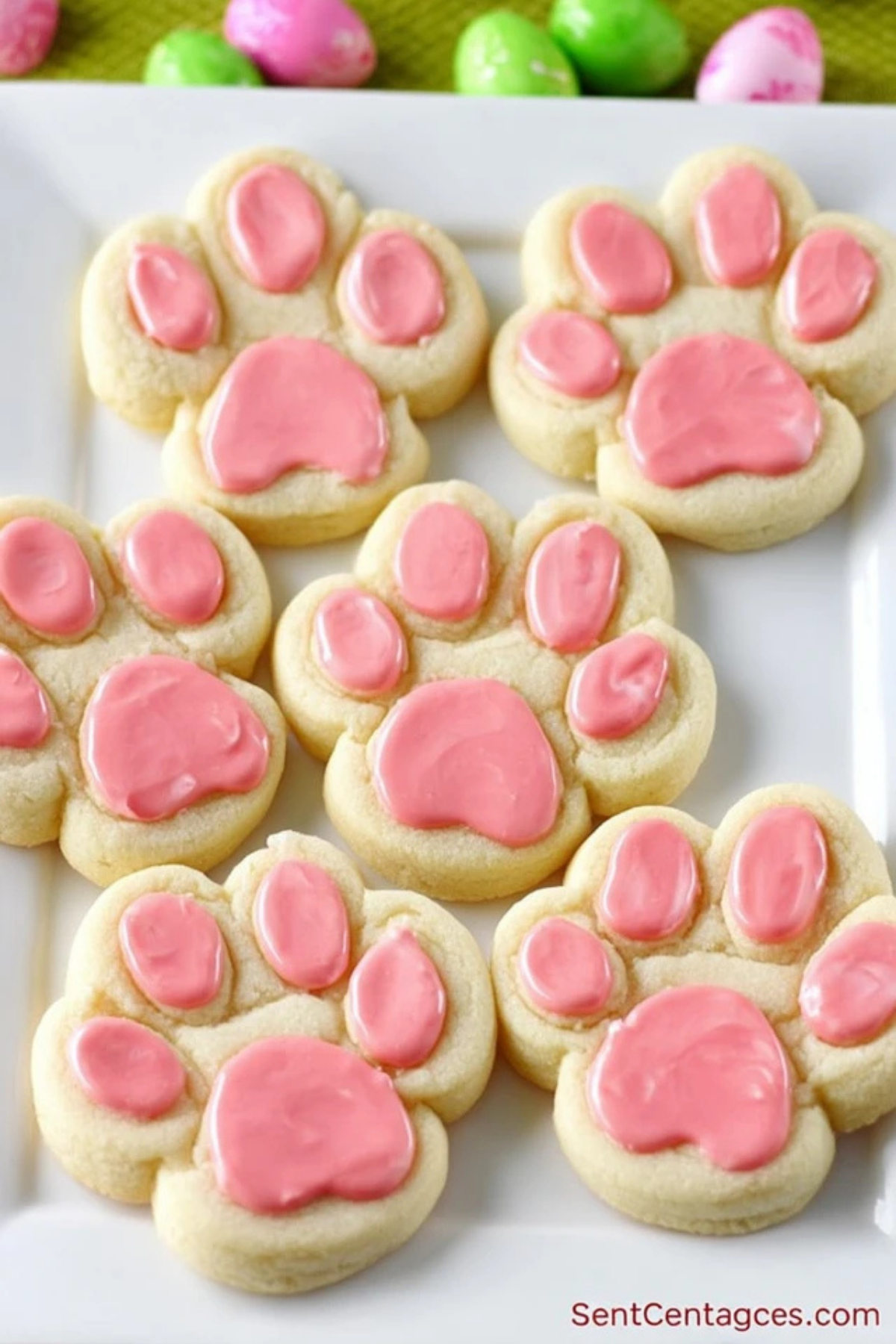 Bunny Paw Print Cookies