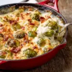 Cheesy Brussel Sprout Casserole