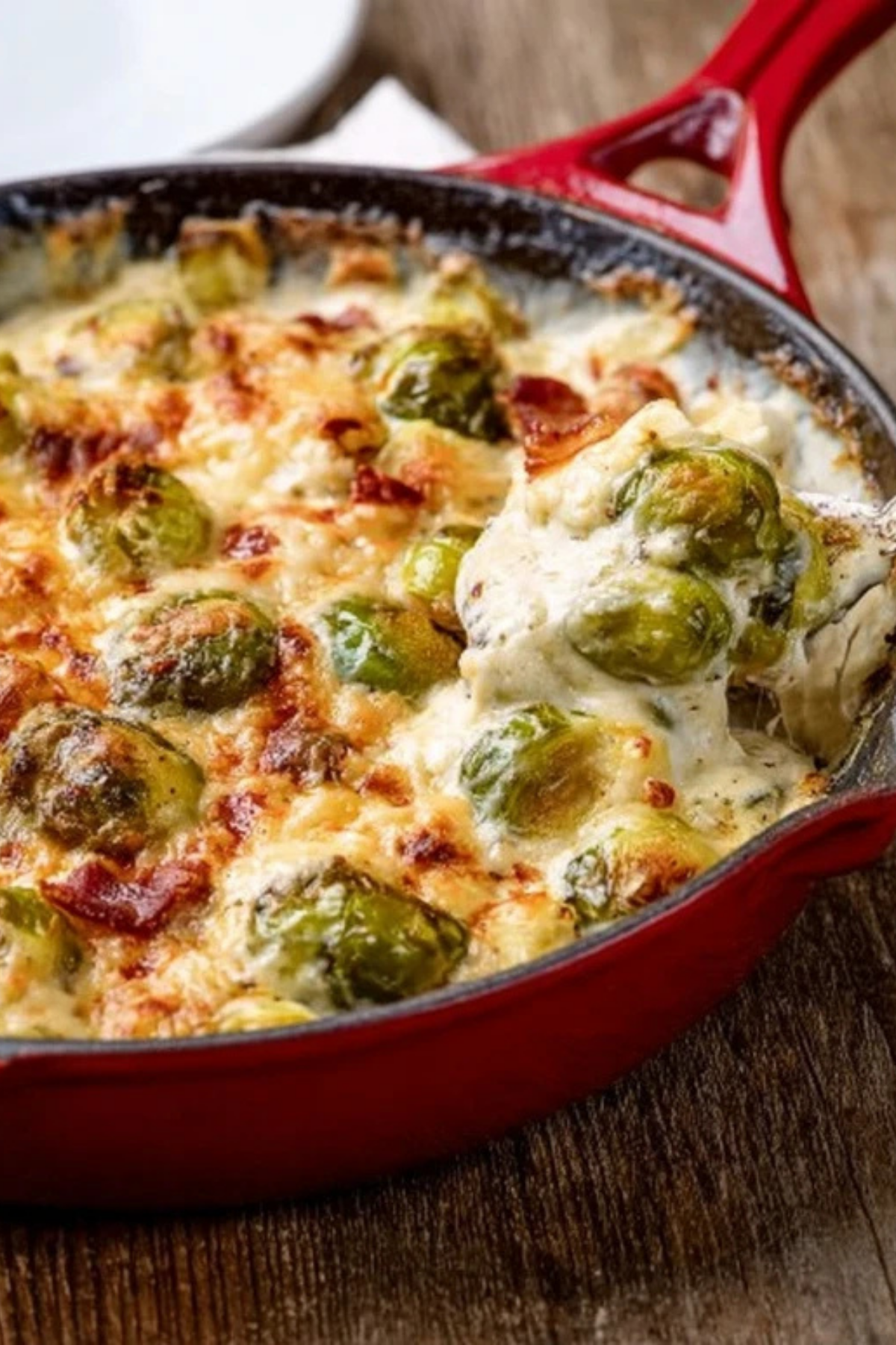 Cheesy Brussel Sprout Casserole