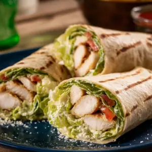 Chicken Caesar Salad Wraps