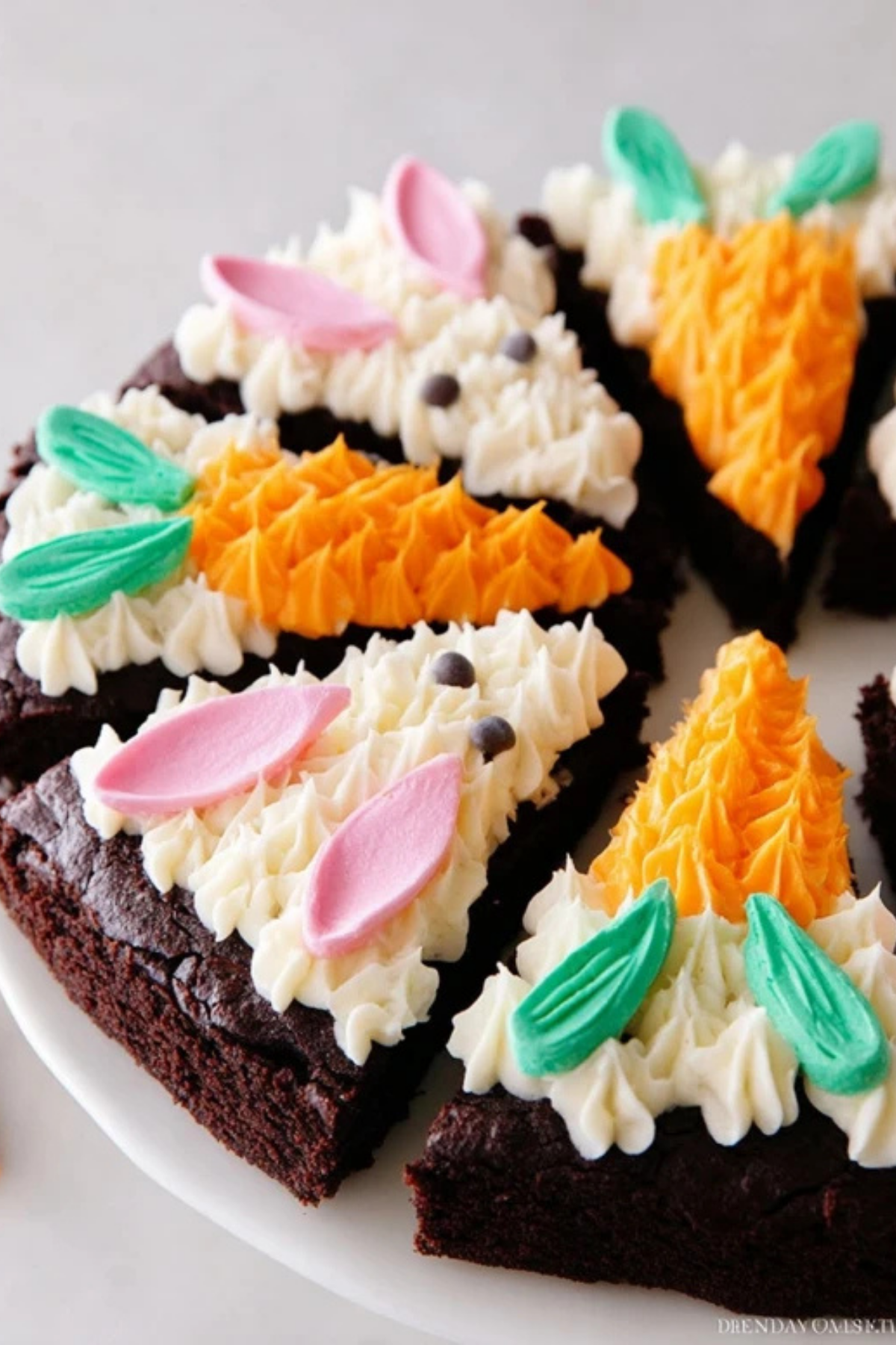 Frosted Easter Brownies
