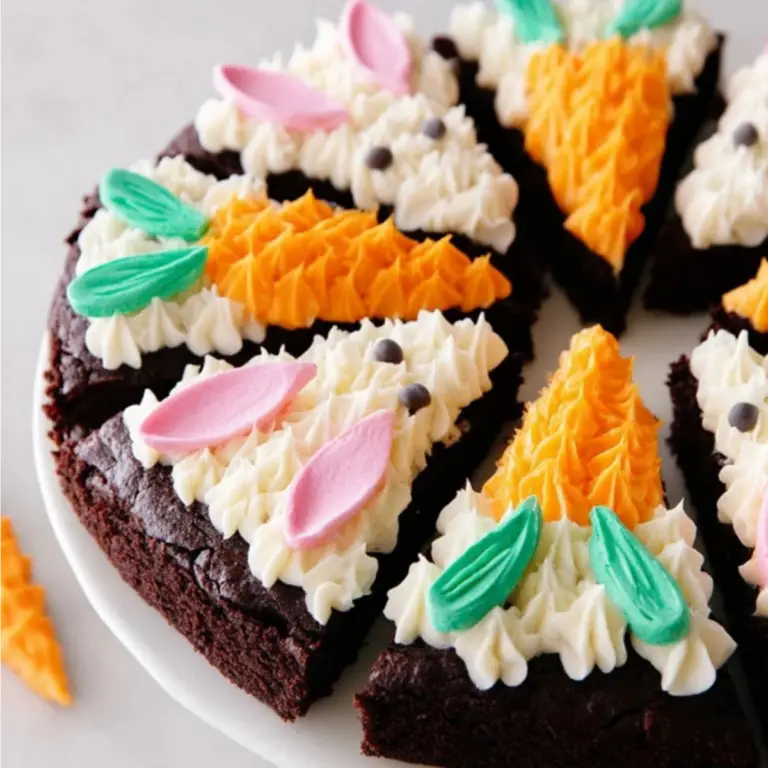 Frosted Easter Brownies