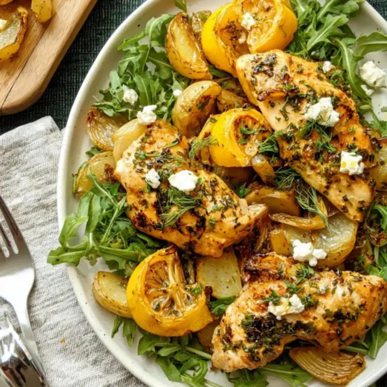 Herby Lemon Garlic Chicken and Potatoes