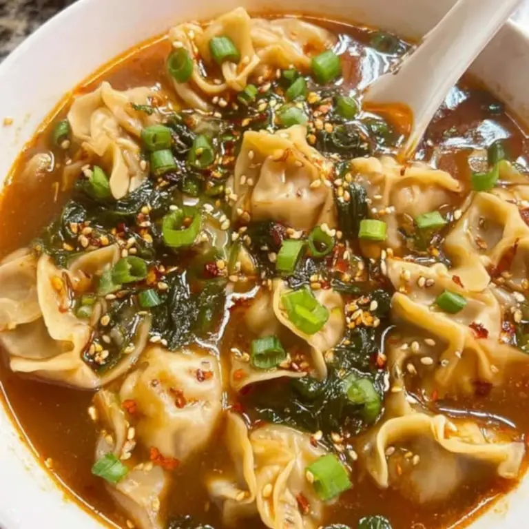 Instant Pot Spicy Dumpling Soup