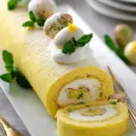 Limoncello Almond Cake Roll