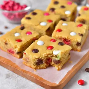 M&M Cookie Bars