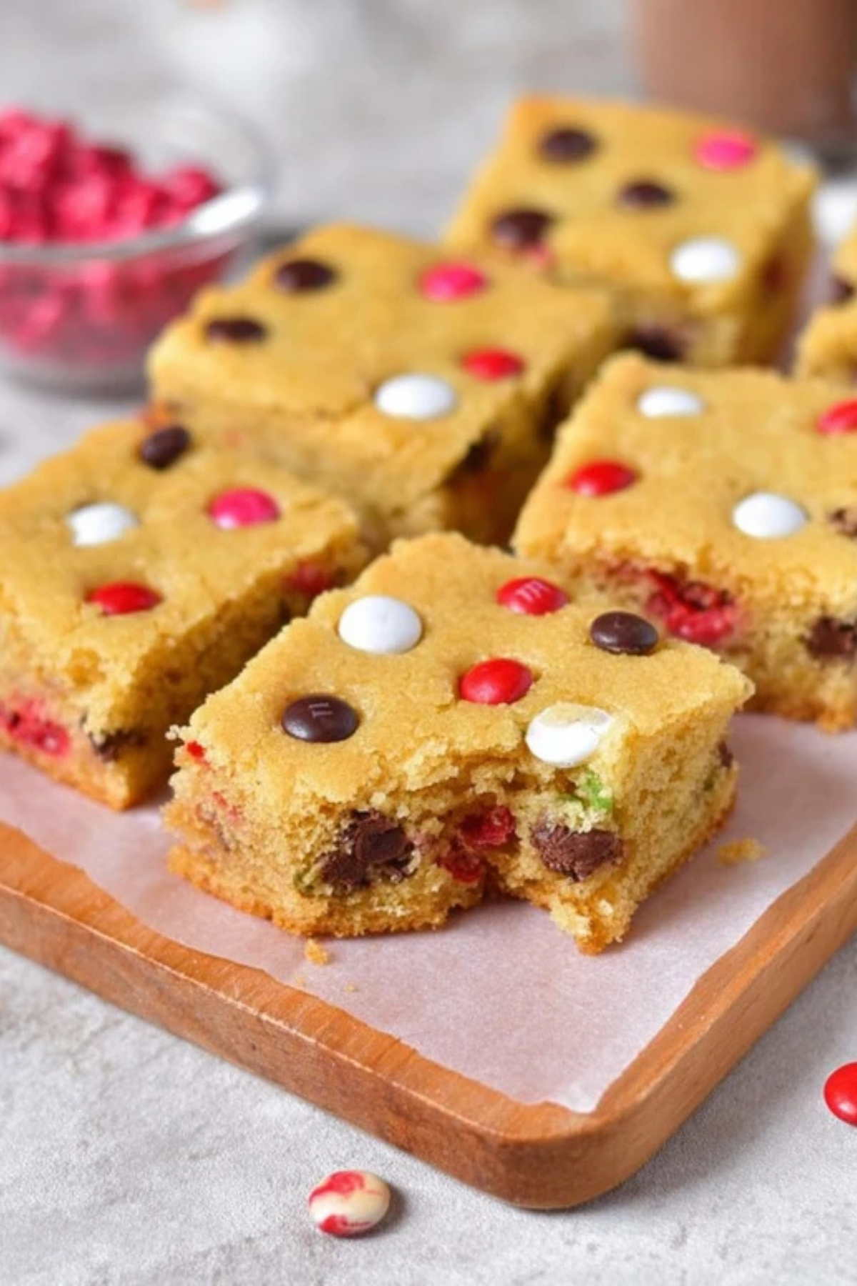 M&M Cookie Bars
