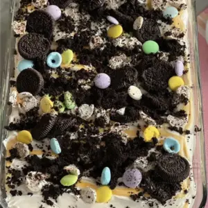 No Bake Dirt Cake Casserole