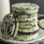 Oreo Shamrock Shake Cookies