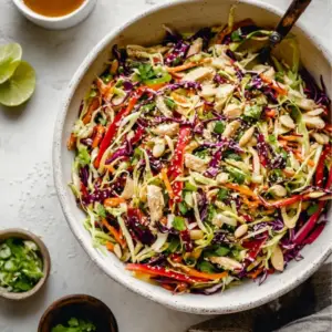 Sesame Chicken Cabbage Crunch Salad