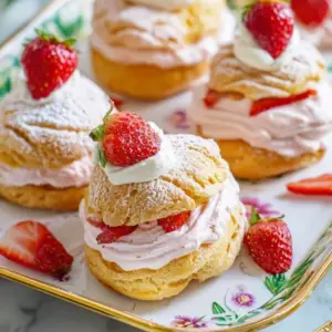 Strawberry Cream Puffs