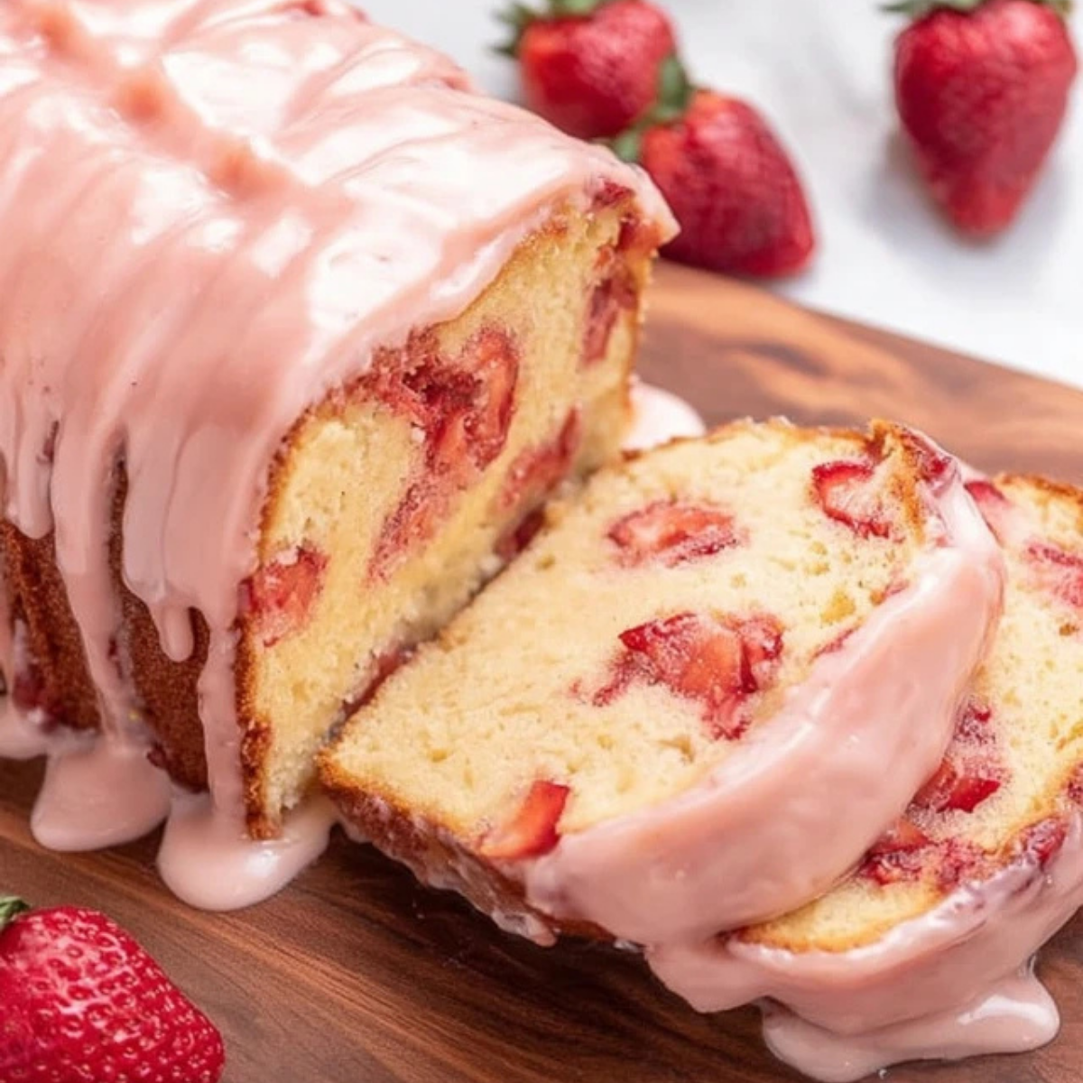 Strawberry Pound Cake