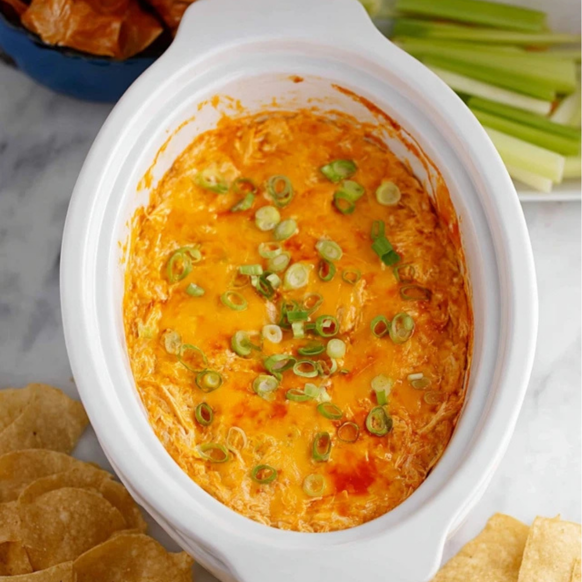 Buffalo Chicken Dip in a Crock Pot