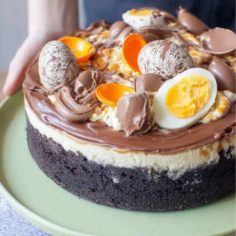 Cadbury Creme Easter Egg Cheesecake