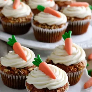Carrot Cupcakes with Cream Cheese Frosting