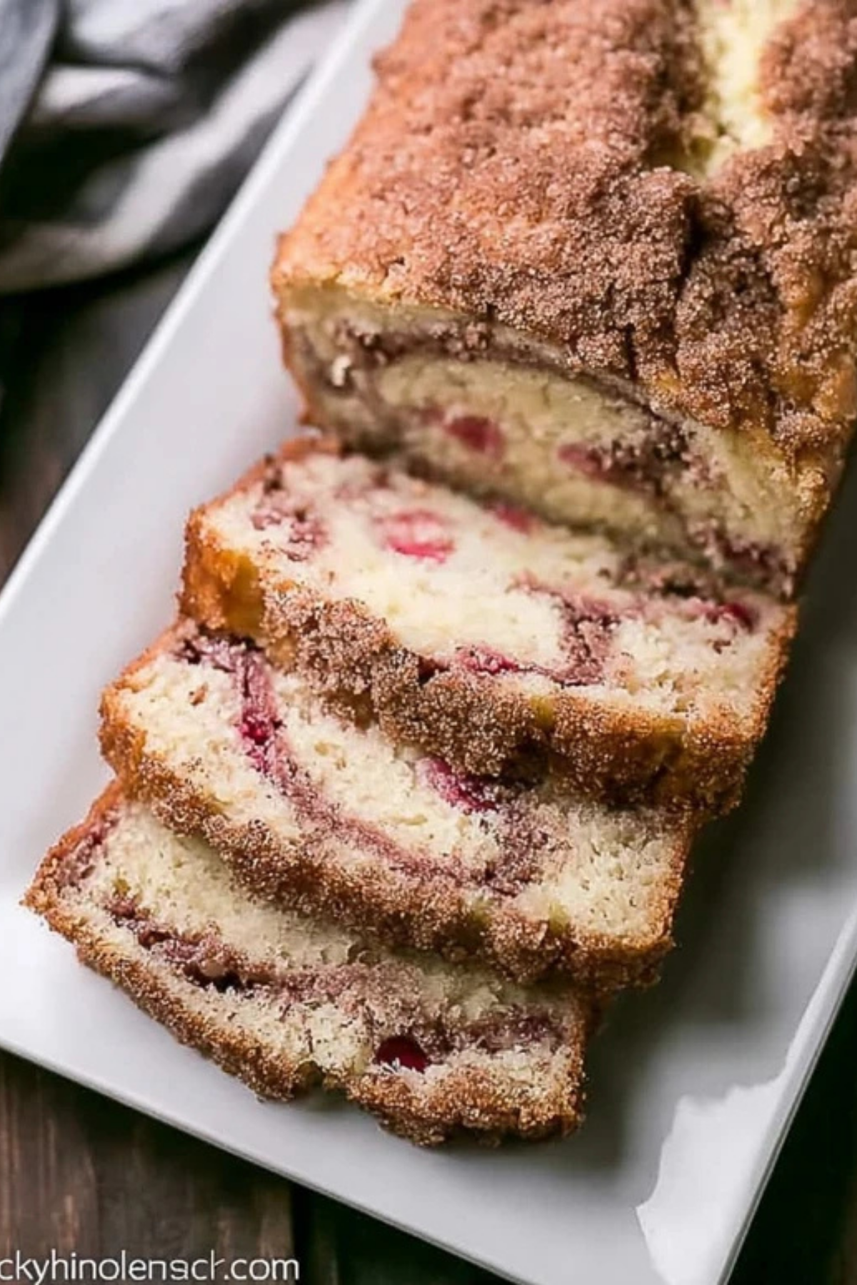 Cinnamon Swirl Rhubarb Bread