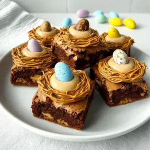 Cookie Butter Nest Brownies