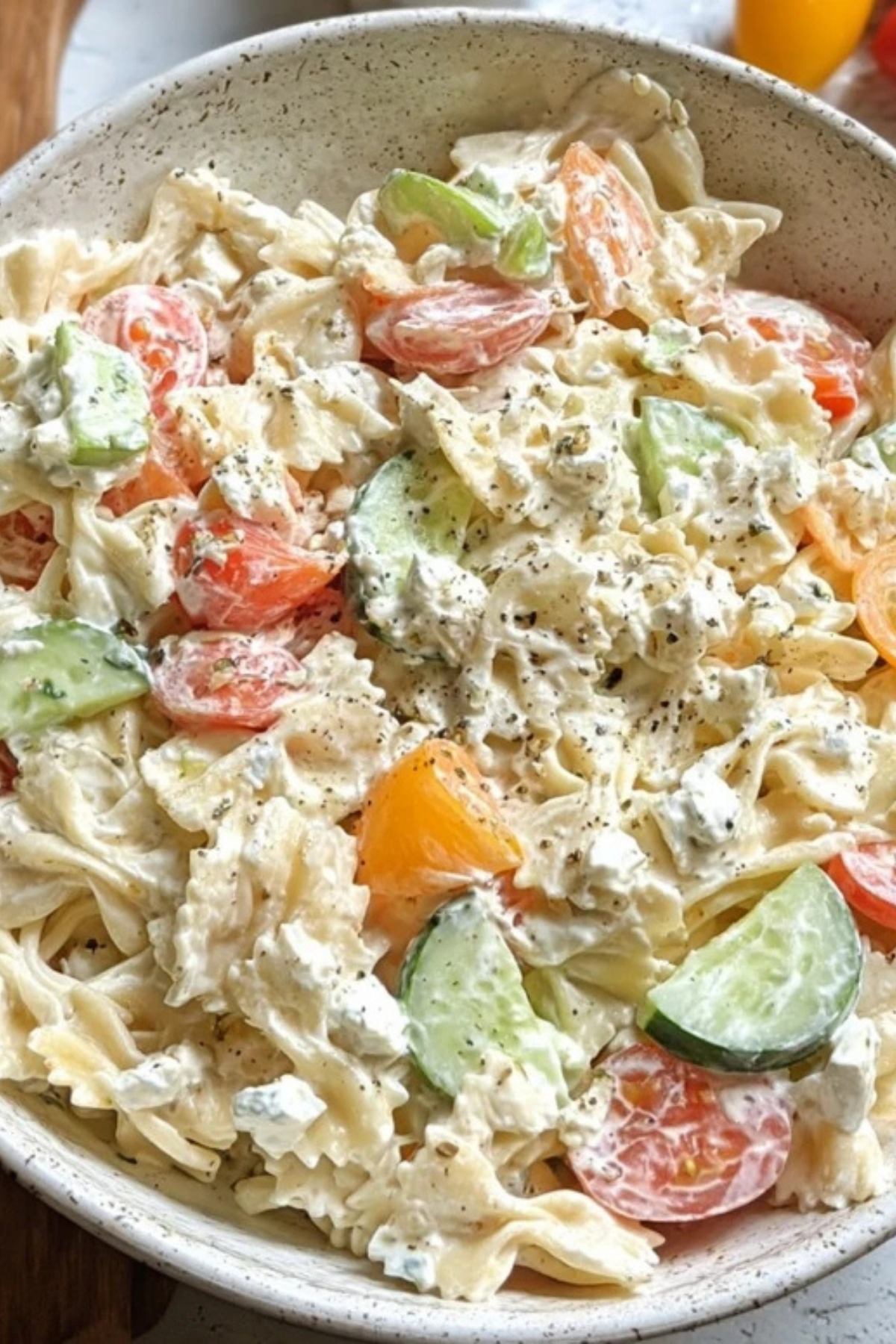 Cottage Cheese Pasta Salad