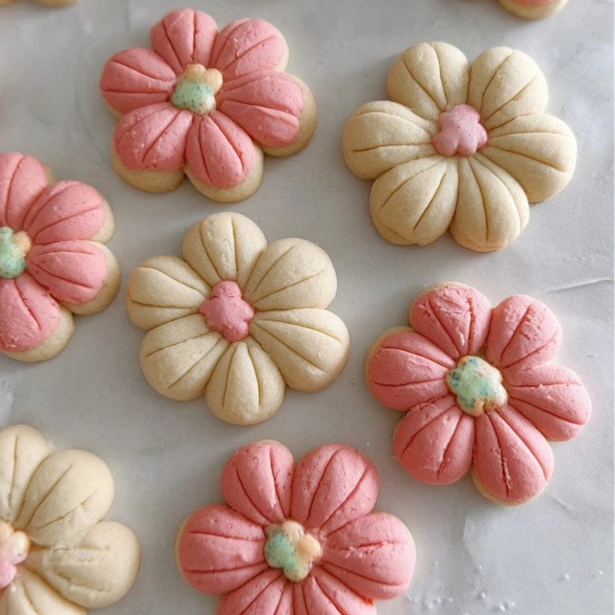 Cute Flower Sugar Cookies