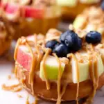 Donut Apples with Peanut Butter