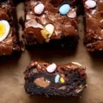 Fudgy Cadbury Egg Brownies