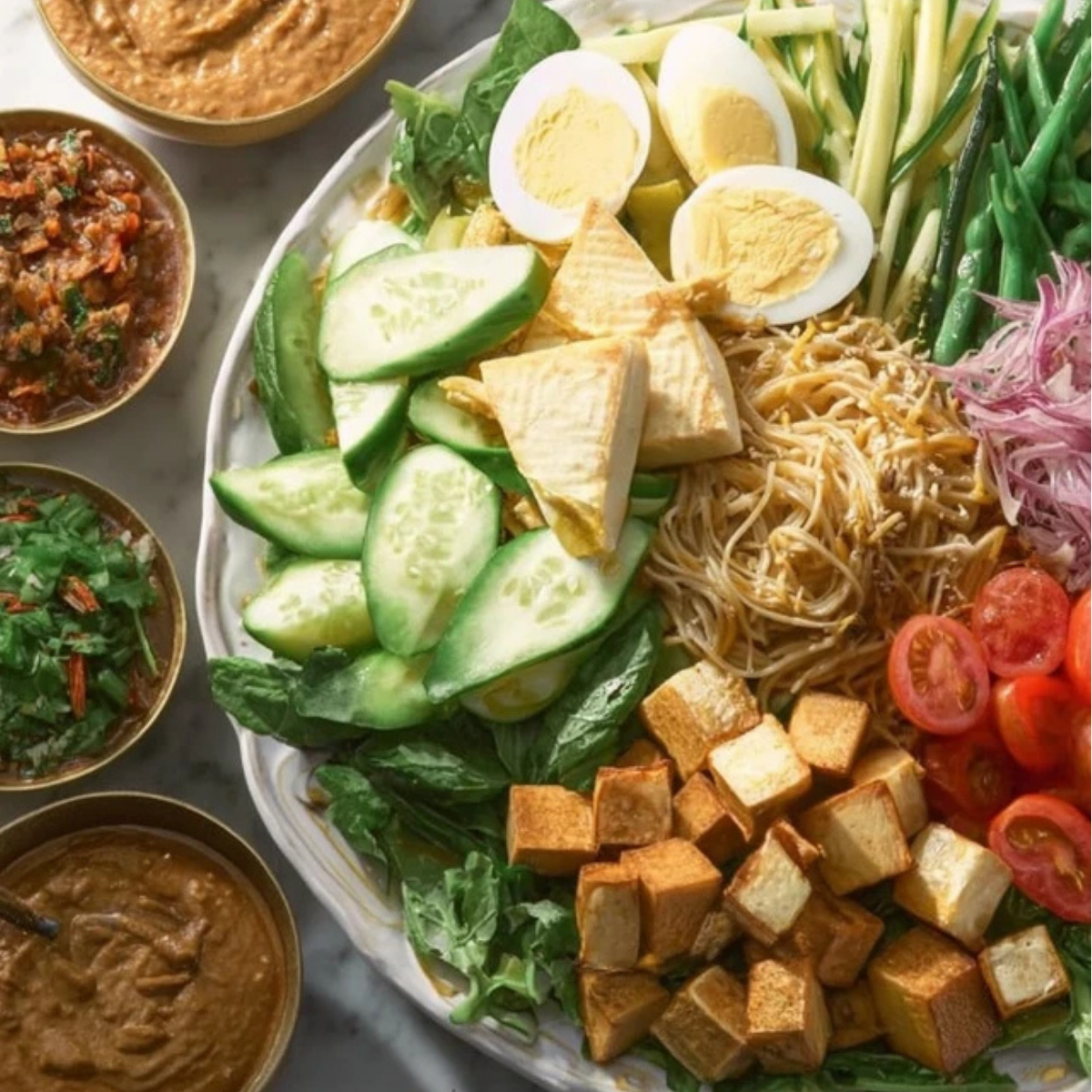 Gado Gado: Easy Indonesian Salad with Peanut Sauce - Superb Recipe