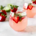 Healthy Strawberry Mocktail Spritzer