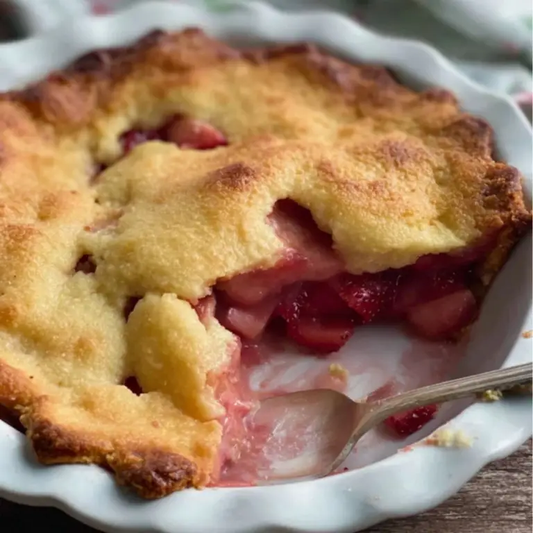 Keto Strawberry Rhubarb Pie
