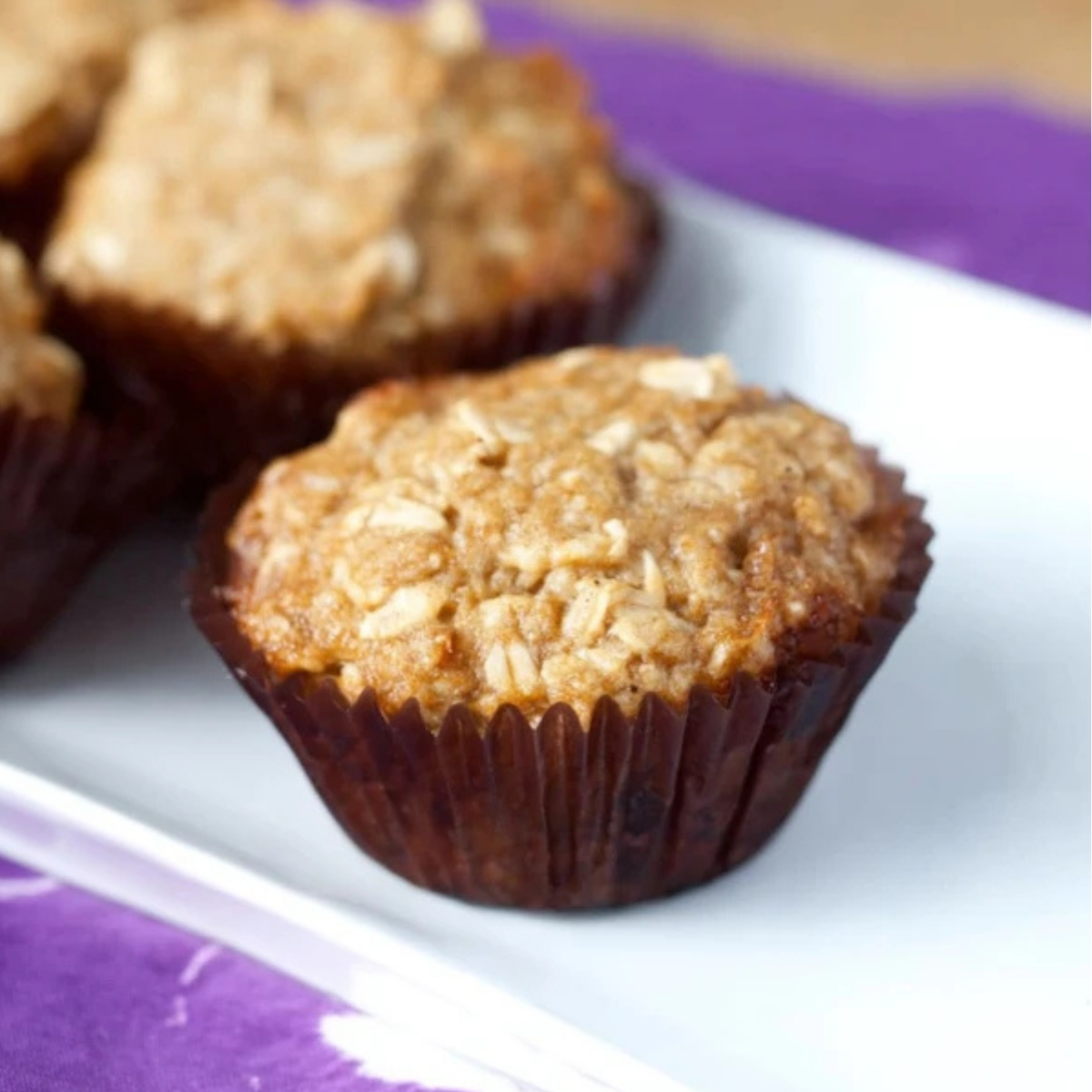 Maple Brown Sugar Oatmeal Muffins