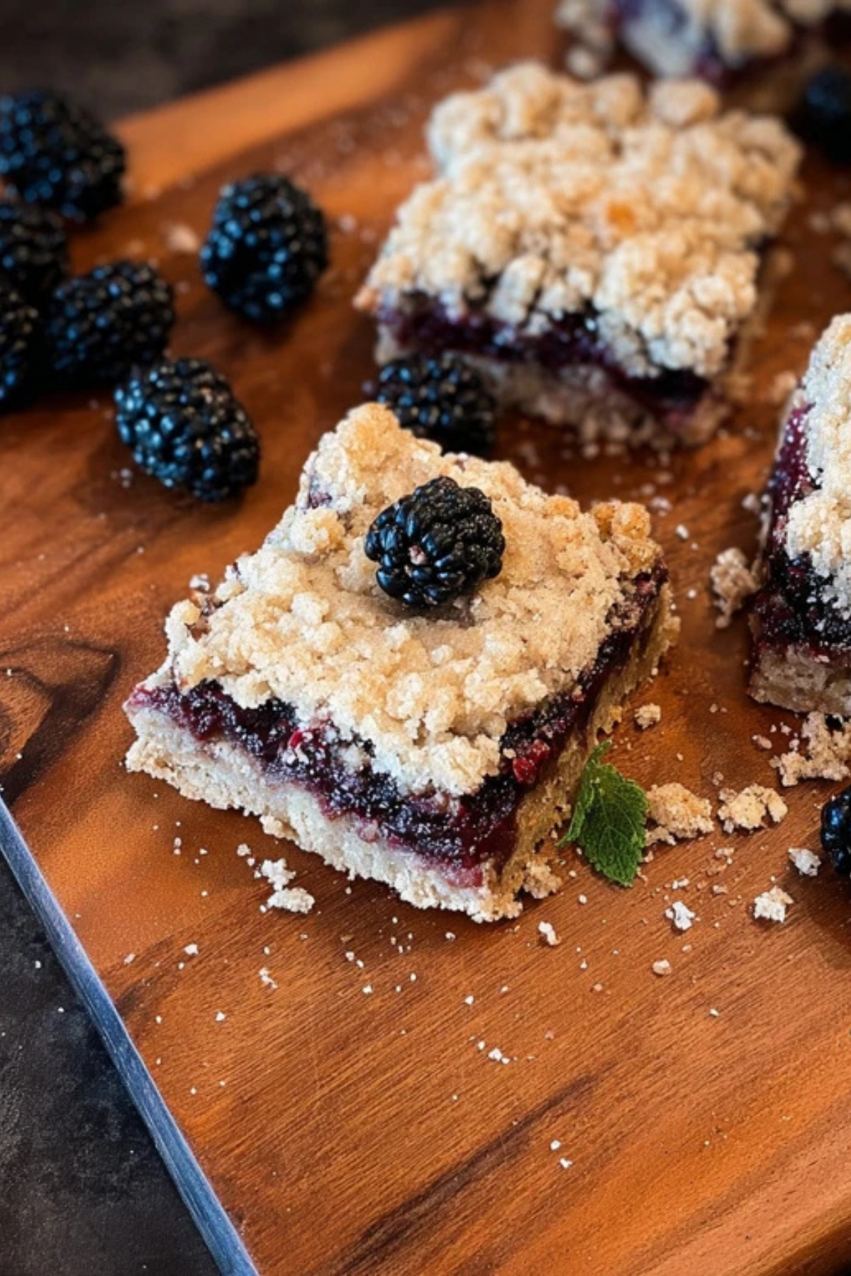 Mulberry Crumble Bars